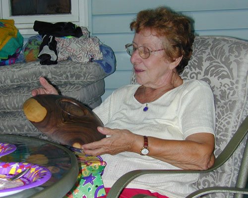 Two summers ago I gave her one of my best bowls to date.