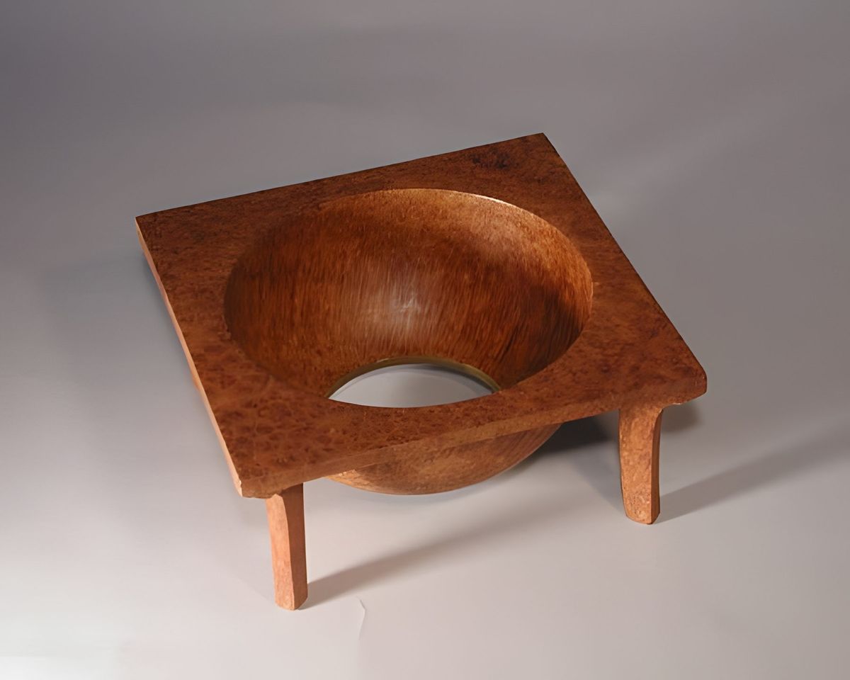 This was my first attempt at using a router to create details not possible with straight turning.