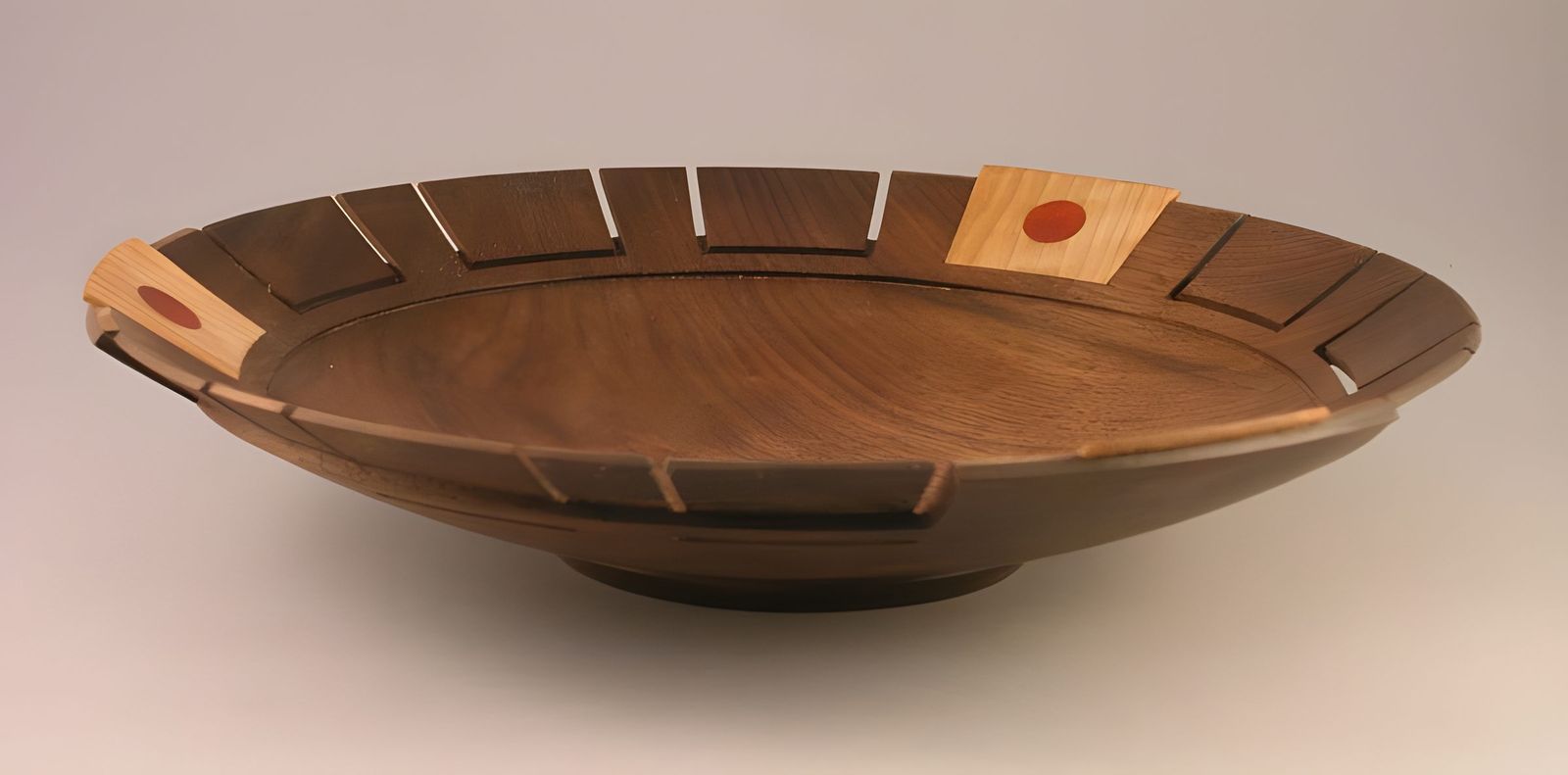 This piece is 10"d and 3"h.