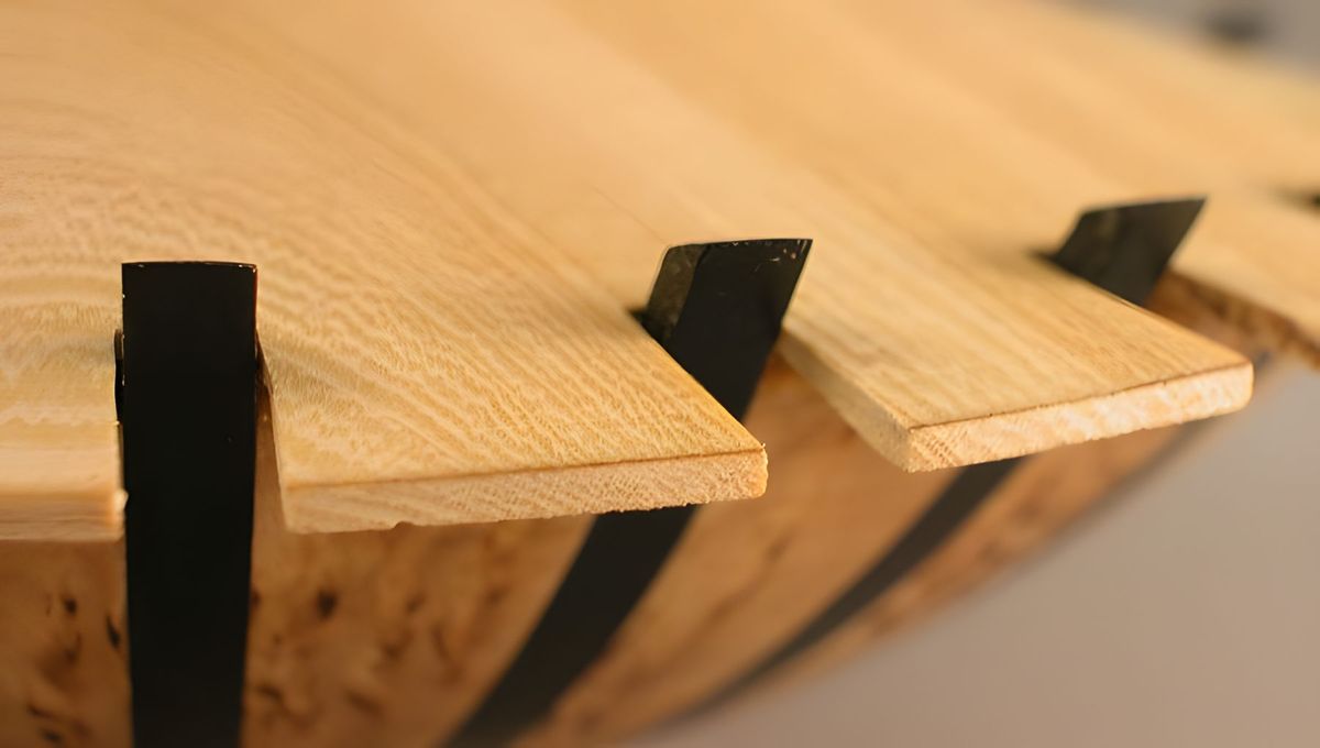 This is a detail of the intersection of the pieces.