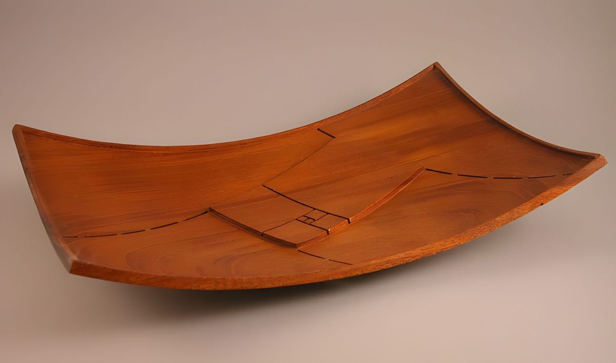 Mahogany 11 x 6 7/7 x 2 high Fiona and I met a metal worker by the name of Tom Joyce.