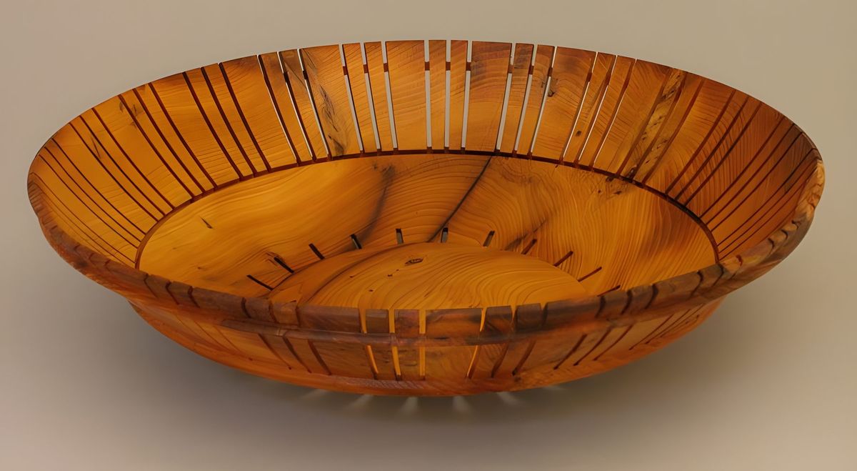 The next 4 pictures ar of pieces that I cut from this wonderful piece of English Yew.