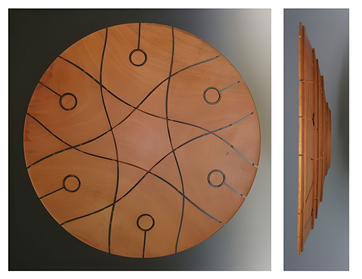 The driving force in this design was the six small circles.