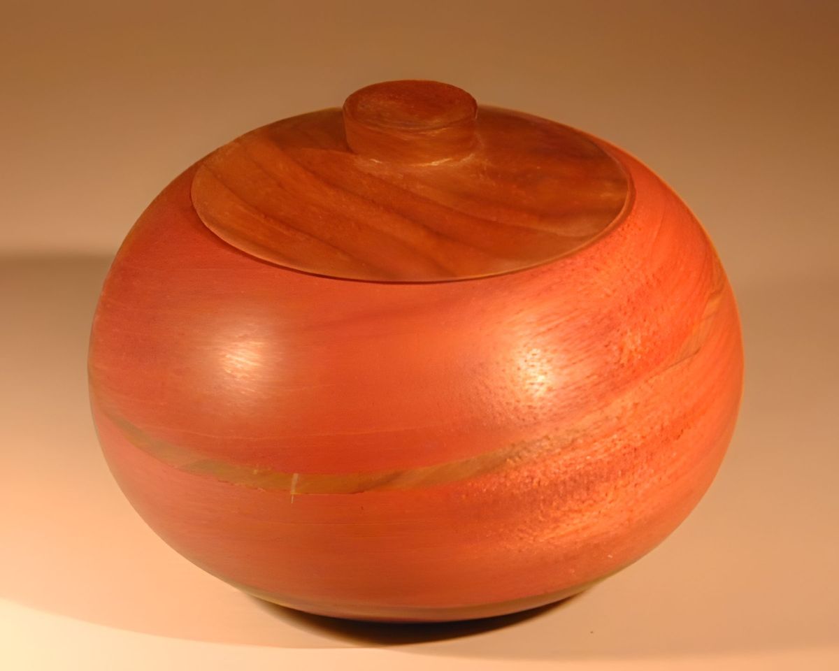 Redwood bowl with mahogany.