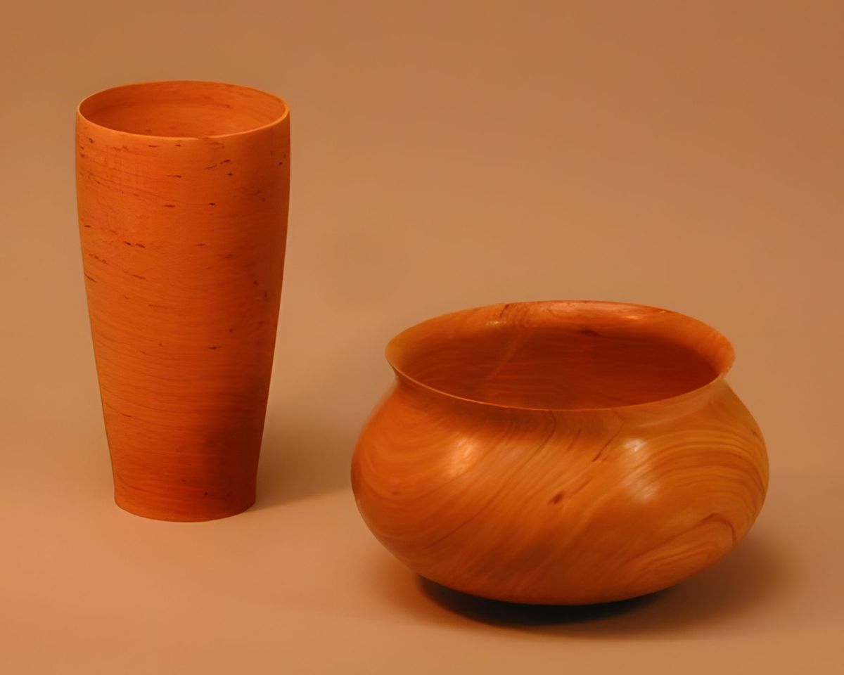 Two neat pieces. Glass is 5" high.
