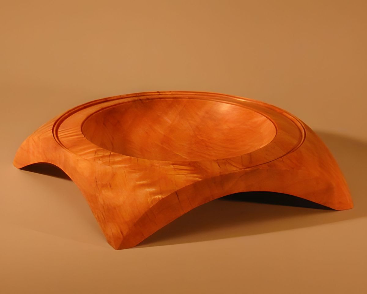 The concept was to move the base out from the bottom of the bowl and make legs.