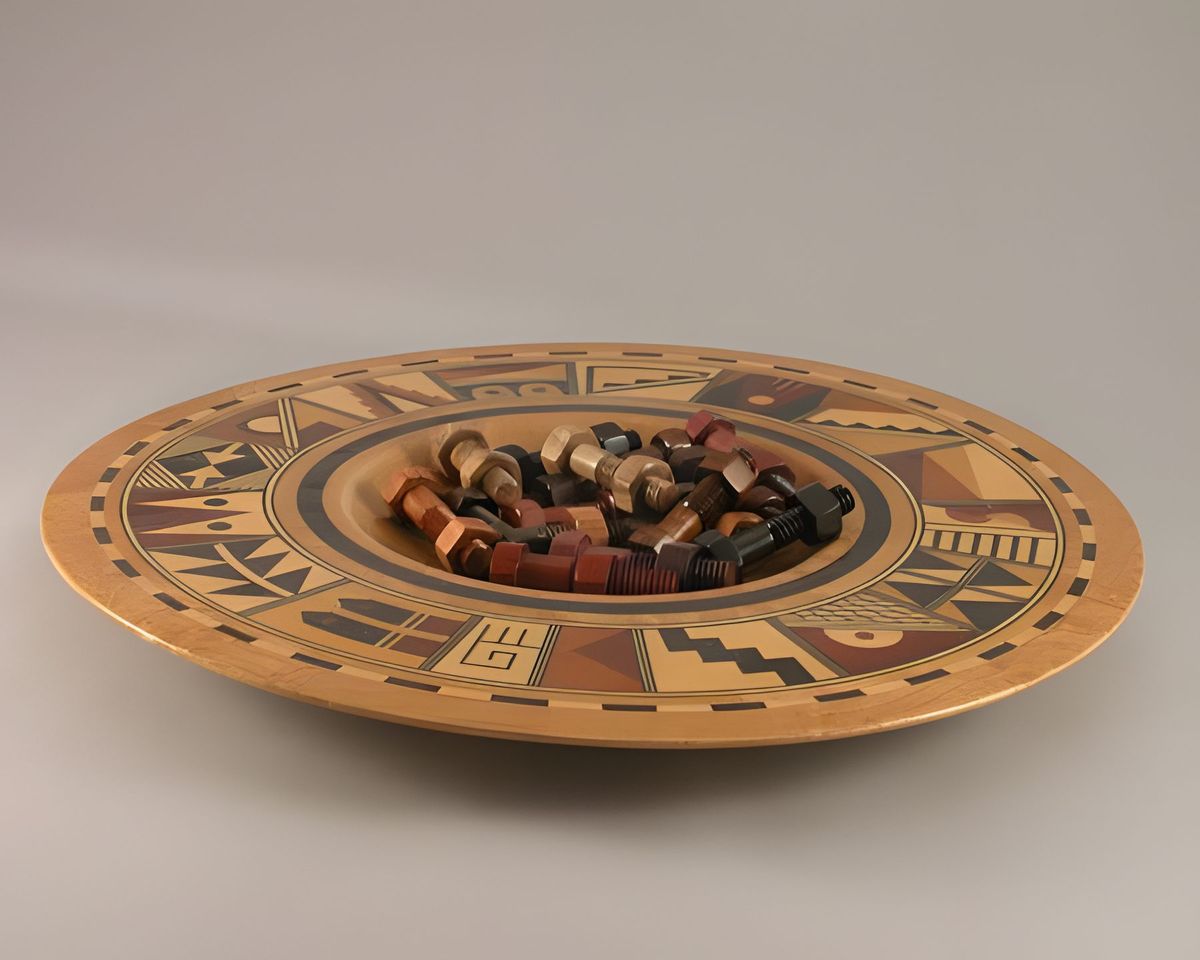 This is my "Bowl of Nuts" the Bowl is by Ron Pagano and the nuts are by Mark St.