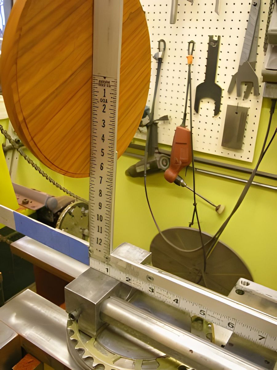Using a measuring jig I set the stops at the predetermined locations.
