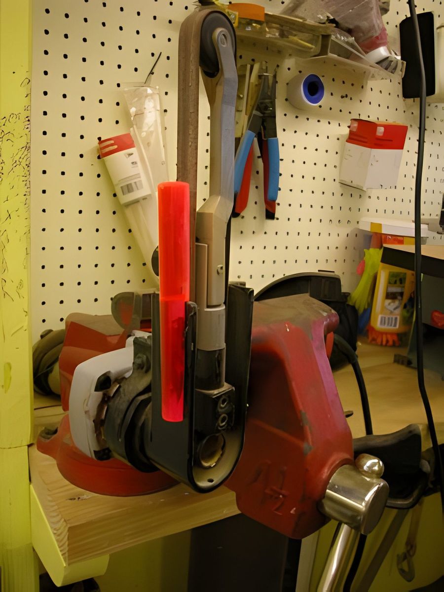 I use a 1" belt sander to cut the big waste from the petal.