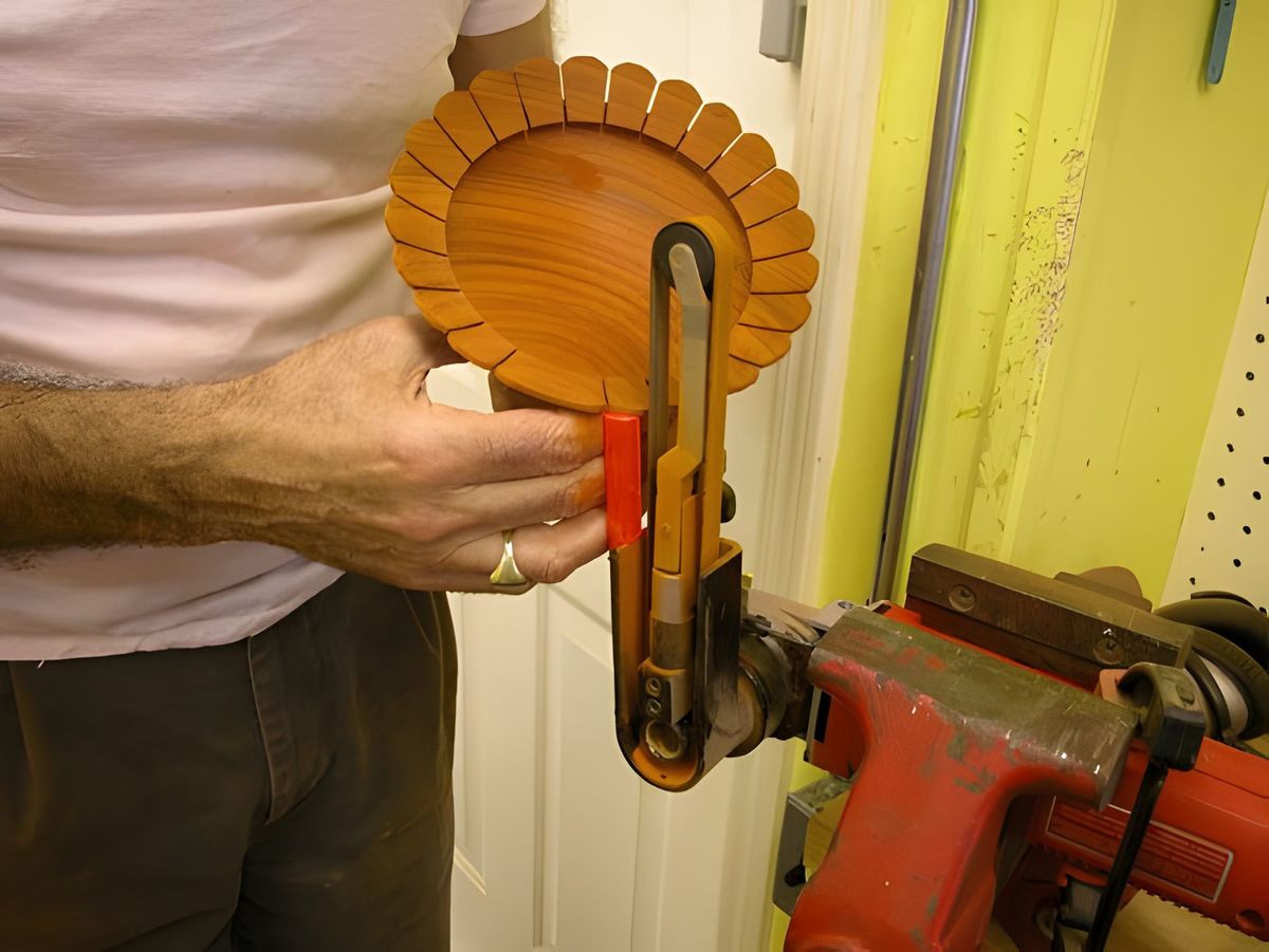 The preliminary cutting stays on the far side of the line.