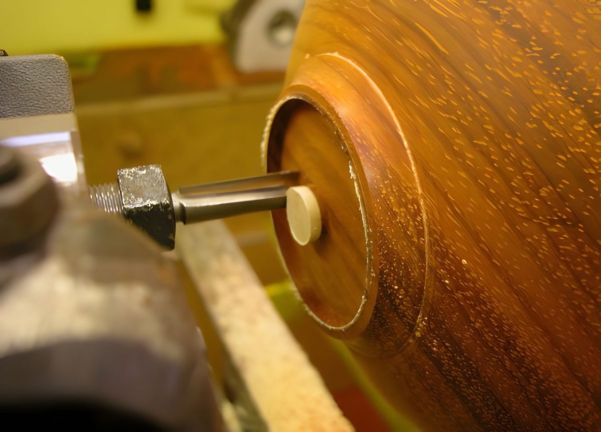 Because the router has been set the way it was, I can now cut the foot so the thickness of the base and he line of cut…