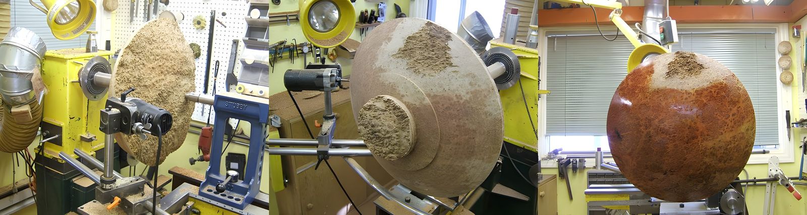 I bought a large Coolabah burl and started turning.