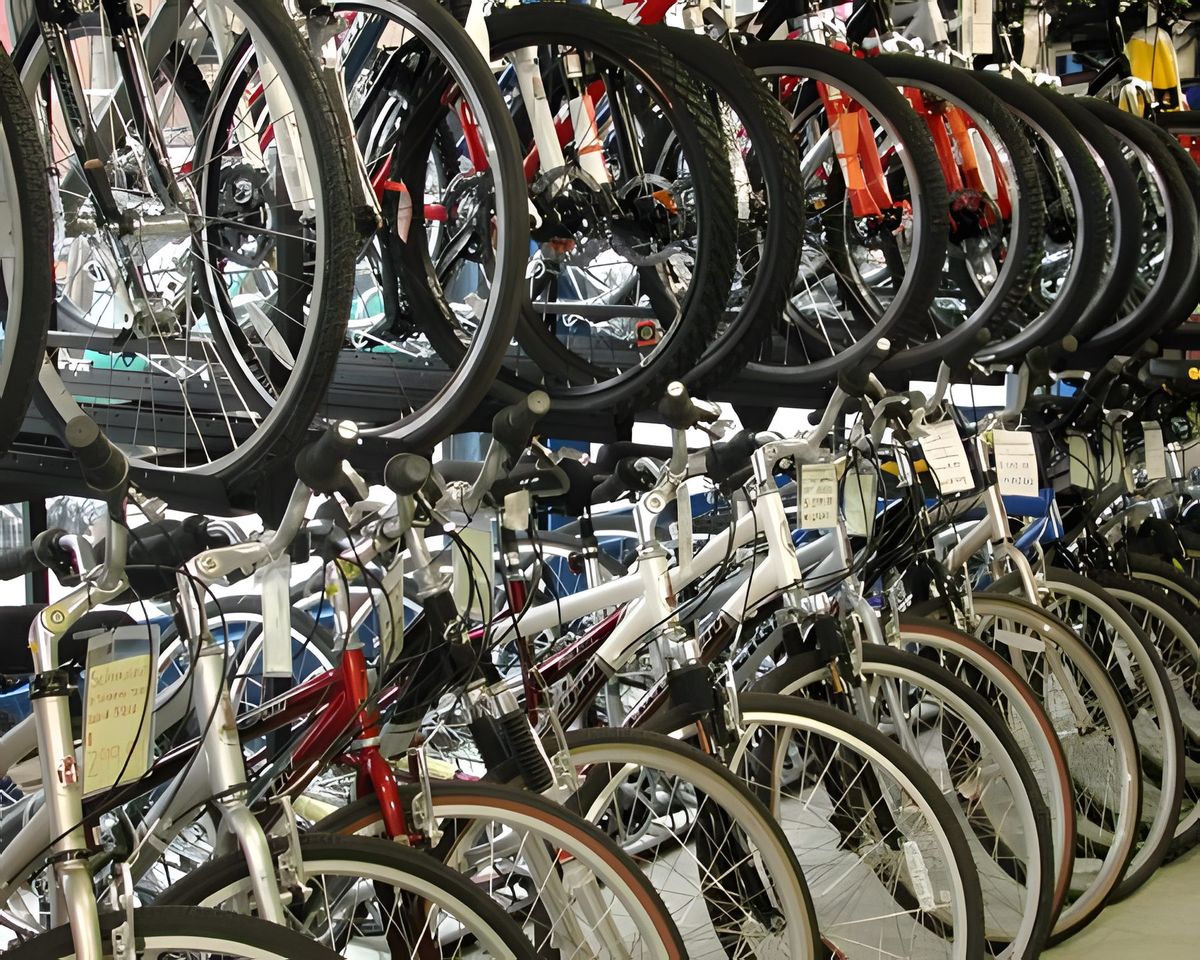 This is a bike store on 7th Avenue in the village.