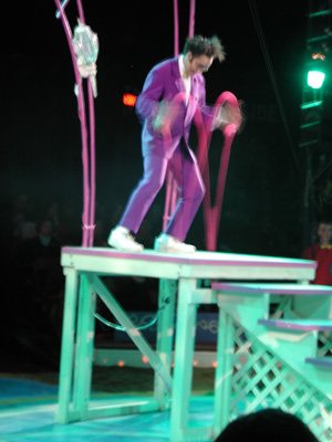 We went to the Big Apple Circus, as we do every Christmas and they had this juggler.