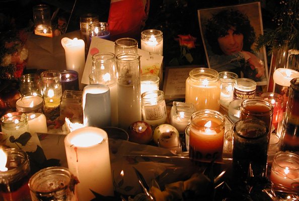 There was a memorial for George Harrison, shortly after his death, in Central Park by the "Imagine" mosaic in…
