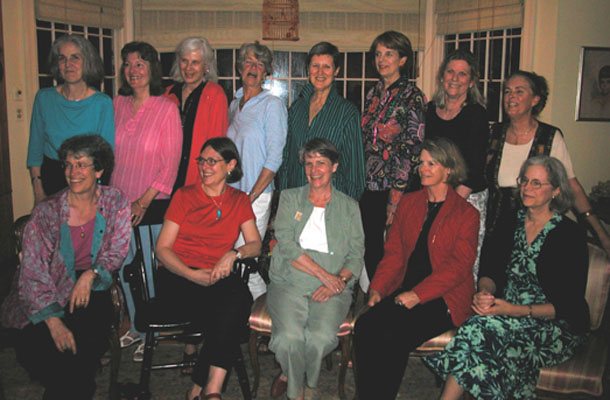 Thirteen gathered on Friday night in honor of Cherry's induction into the PDS Athletic Hall of Fame: Left to right:…