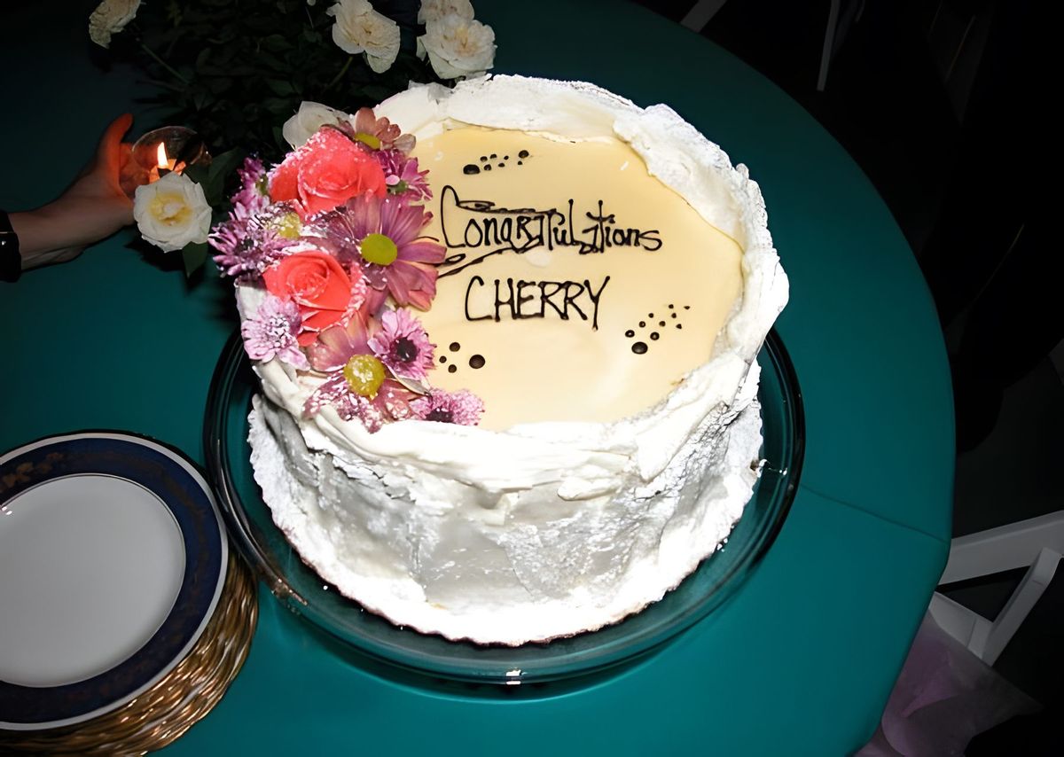 Julie gave us a beautiful candlelit dinner on the porch and a cake to end all cakes after the ceremony at PDS.